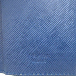 新品同様 プラダ 2M0223 サフィアーノレザー ブルー 青 6連 キーケース 1310【中古】PRADA