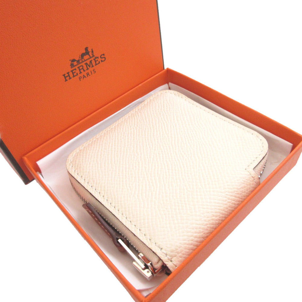 新品同様 エルメス アザップコンパクトミニ シルクイン U刻印(2022年製) ヴォーエプソン ナタ コインケース 財布 1319【中古】HERMES