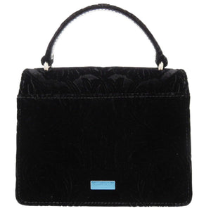 未使用品 ジミーチュウ マデリン サッチェル エス ベロア ブラック 2WAY ハンドバッグ ショルダーバッグ 黒 1326【中古】JIMMY CHOO