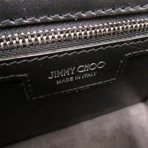 未使用品 ジミーチュウ マデリン サッチェル エス ベロア ブラック 2WAY ハンドバッグ ショルダーバッグ 黒 1326【中古】JIMMY CHOO