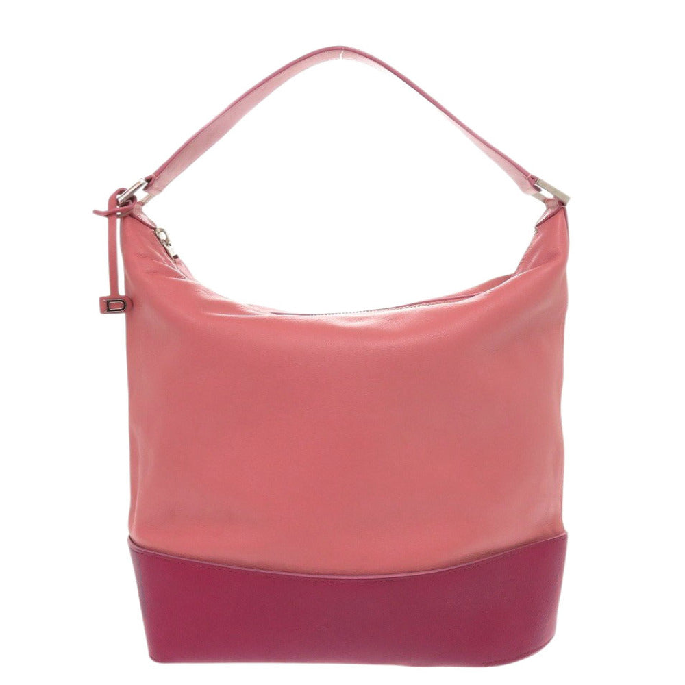 美品 デルボー ワンショルダーバッグ every D アリュール A0365ALLBICADB PA00 レザー ピンク ハンドバッグ 1327【中古】DELVAUX