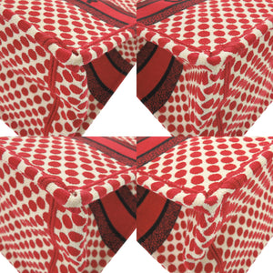 美品 クリスチャンディオール ブックトート ミディアム ポルカドット キャンバス レッド トートバッグ 赤 1328【中古】Christian Dior