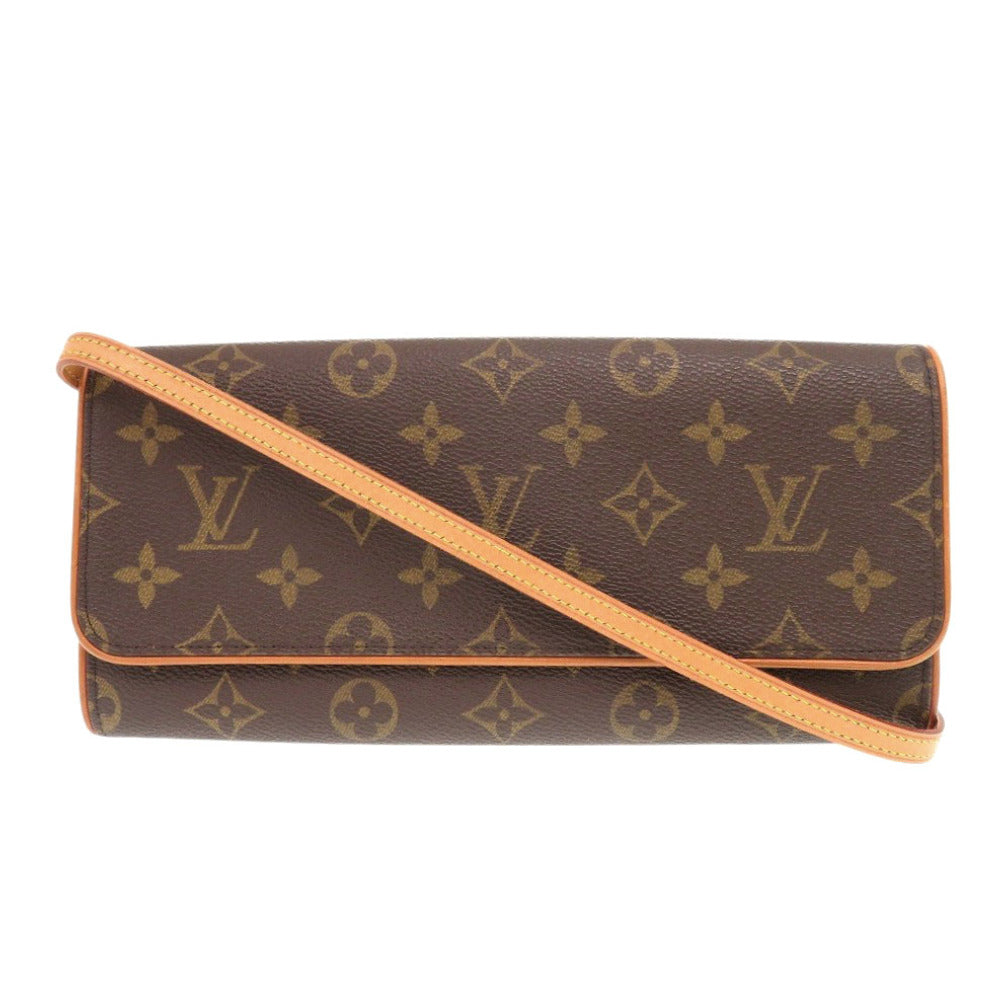 美品 エルメス ポシェットツイン GM モノグラム M51852 ショルダーバッグ 1330【中古】HERMES