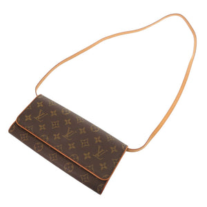 美品 ルイ ヴィトン ポシェットツイン GM モノグラム M51852 ショルダーバッグ 1330【中古】HERMES