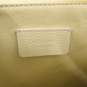 新品同様 サルヴァトーレフェラガモ 661323 レザー アイボリー ネイビー クラッチバッグ セカンドバッグ 1336【中古】Salvatore Ferragamo メンズ