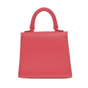新品同様 デルボー ブリヨン バッグチャーム レザー ピンク キーホルダー 1345【中古】DELVAUX
