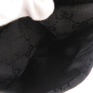 美品 グッチ 28566 GGキャンバス ブラック ウエストバッグ 黒 1368【中古】GUCCI