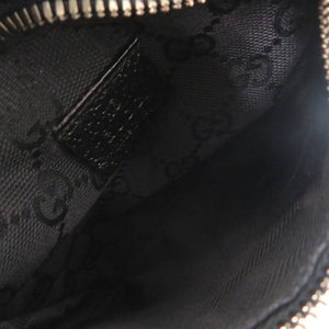 美品 グッチ 28566 GGキャンバス ブラック ウエストバッグ 黒 1368【中古】GUCCI