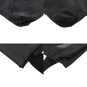 美品 グッチ 28566 GGキャンバス ブラック ウエストバッグ 黒 1368【中古】GUCCI