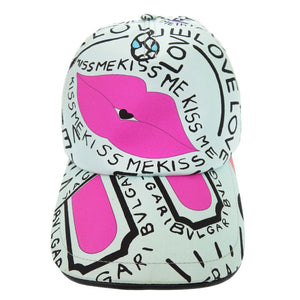 美品 ブルガリ オノマトブルガリ ベースボールキャップ ポップ (アップ) コーン 表参道 ポップアップストア限定品 シルク マルチカラー 帽子 キャップ 1385【中古】BVLGARI