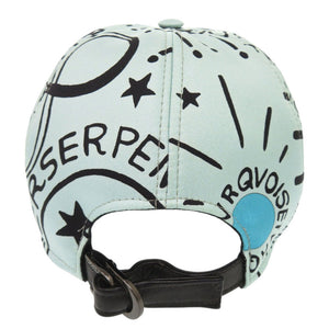 美品 ブルガリ オノマトブルガリ ベースボールキャップ ポップ (アップ) コーン 表参道 ポップアップストア限定品 シルク マルチカラー 帽子 キャップ 1385【中古】BVLGARI