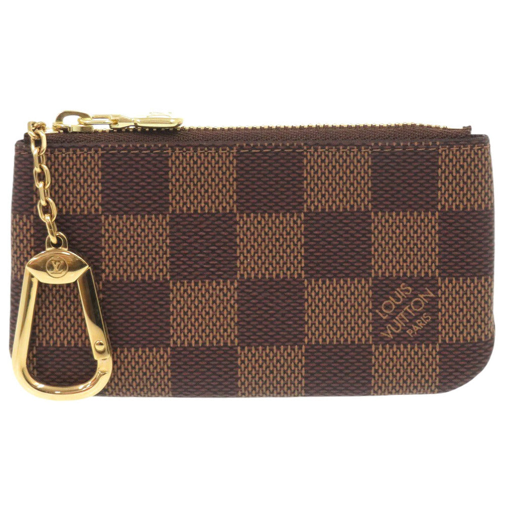 新品同様 ルイ ヴィトン ポシェットクレ ダミエ N62658 ダミエキャンバス ブラウン コインケース 財布 茶 LV 1388【中古】LOUIS VUITTON