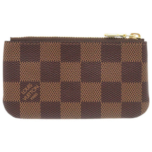 新品同様 ルイ ヴィトン ポシェットクレ ダミエ N62658 ダミエキャンバス ブラウン コインケース 財布 茶 LV 1388【中古】LOUIS VUITTON