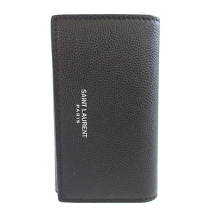 新品同様 サンローランパリ レザー ブラック 黒 4連 キーケース 1422【中古】SAINT LAURENT PARIS
