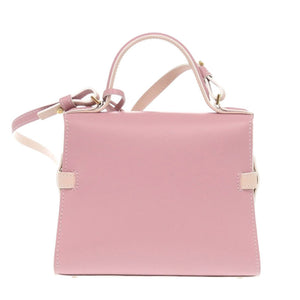 新品同様 デルボー タンペート スモール デルヴォー フォーエバーローズ AA0532AAMOARFDO レザー ピンク 2wayハンドバッグ 1430【中古】DELVAUX