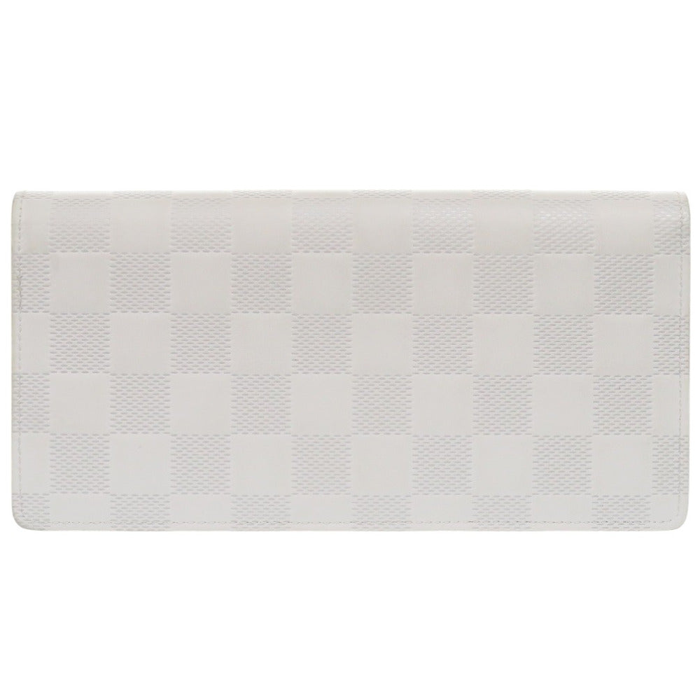 美品 ルイ ヴィトン ポルトフォイユ ブラザ ダミエ N60335 ダミエアンフィニ ホワイト 長財布 白 LV 1433【中古】LOUIS VUITTON