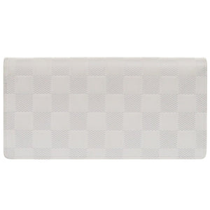 美品 ルイ ヴィトン ポルトフォイユ ブラザ ダミエ N60335 ダミエアンフィニ ホワイト 長財布 白 LV 1433【中古】LOUIS VUITTON