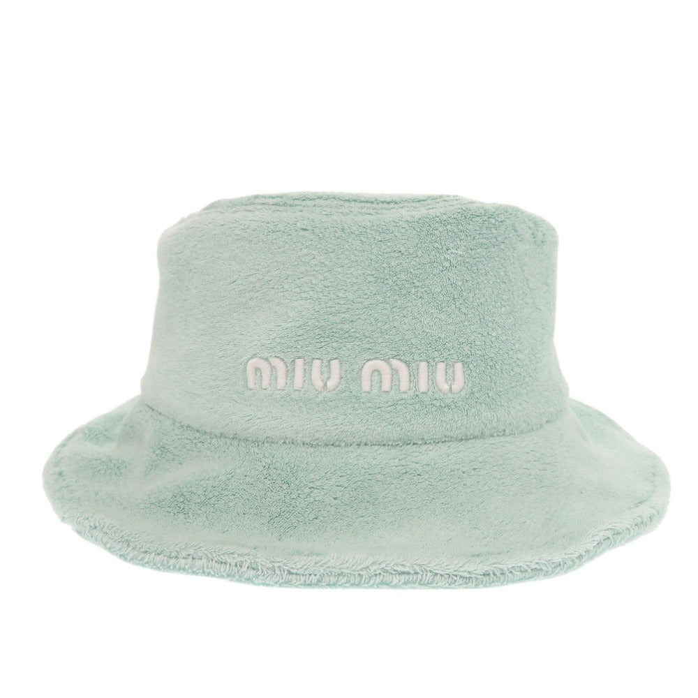 美品 ミュウミュウ バケットハット 5HC196 2DPO コットン ミントグリーン 帽子 緑 1444【中古】MIUMIU