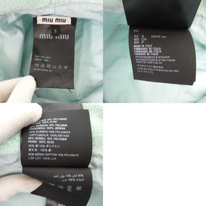 美品 ミュウミュウ バケットハット 5HC196 2DPO コットン ミントグリーン 帽子 緑 1444【中古】MIUMIU