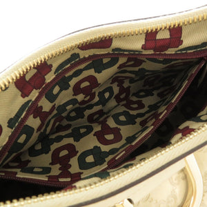 美品 グッチ グッチシマ アビー 190525 レザー アイボリー ワンショルダーバッグ ハンドバッグ 1453【中古】GUCC