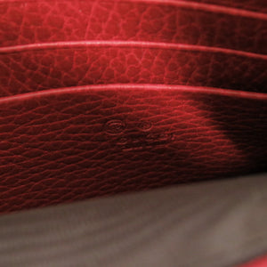 新品同様 グッチ インターロッキングG 466506 レザー レッド チェーンウォレット ショルダー 斜め掛け 赤 1465【中古】GUCCI