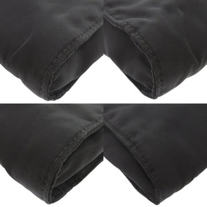 美品 プラダ トライアングルロゴ 2NE789 ナイロン レザー ブラック クラッチバッグ セカンドバッグ 黒 1478【中古】PRADA