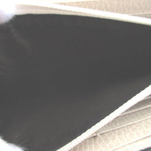 美品 グッチ 456116 GGキャンバス レザー ベージュ アイボリー 2つ折り長財布 財布 1491【中古】GUCCI