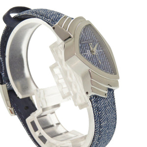 新品同様 ハミルトン ベンチュラ デニム H24211941 SS ブルー クオーツ 腕時計 青 1519【中古】HAMILTON