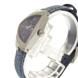 新品同様 ハミルトン ベンチュラ デニム H24211941 SS ブルー クオーツ 腕時計 青 1519【中古】HAMILTON