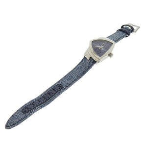 新品同様 ハミルトン ベンチュラ デニム H24211941 SS ブルー クオーツ 腕時計 青 1519【中古】HAMILTON