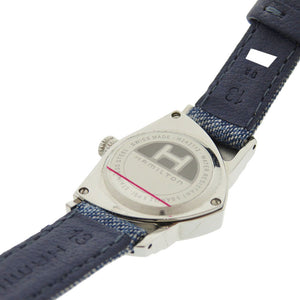 新品同様 ハミルトン ベンチュラ デニム H24211941 SS ブルー クオーツ 腕時計 青 1519【中古】HAMILTON