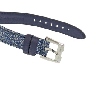 新品同様 ハミルトン ベンチュラ デニム H24211941 SS ブルー クオーツ 腕時計 青 1519【中古】HAMILTON