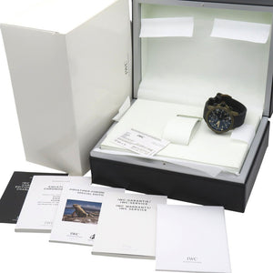 美品 IWC アクアタイマー エクスペディション チャールズ ダーウィン IW379503 自動巻き 腕時計 ラバー/ブロンズ ブラック 黒文字盤 1524【中古】インターナショナルウォッチカンパニー メンズ