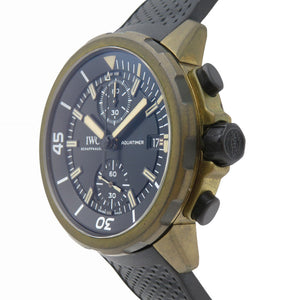 美品 IWC アクアタイマー エクスペディション チャールズ ダーウィン IW379503 自動巻き 腕時計 ラバー/ブロンズ ブラック 黒文字盤 1524【中古】インターナショナルウォッチカンパニー メンズ