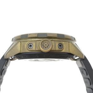 美品 IWC アクアタイマー エクスペディション チャールズ ダーウィン IW379503 自動巻き 腕時計 ラバー/ブロンズ ブラック 黒文字盤 1524【中古】インターナショナルウォッチカンパニー メンズ