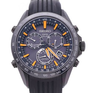 美品 セイコー アストロン GPS SBXB017 / 8X82-0AC0 ソーラー電波 腕時計 SS/セラミック/ラバー ブラック 黒文字盤 1525【中古】SEIKO メンズ