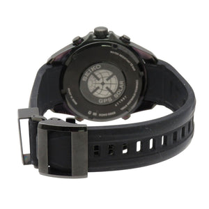 美品 セイコー アストロン GPS SBXB017 / 8X82-0AC0 ソーラー電波 腕時計 SS/セラミック/ラバー ブラック 黒文字盤 1525【中古】SEIKO メンズ