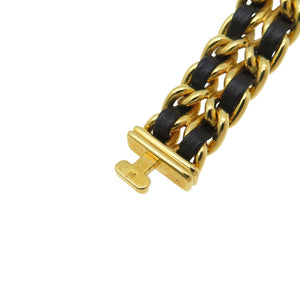 美品 シャネル プルミエール Mサイズ H0001 クオーツ 腕時計 SS ブラック 黒文字盤 1529【中古】CHANEL レディース