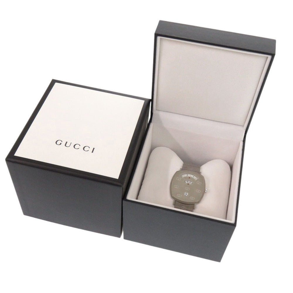 未使用 グッチ グリップ GRIP YA1574401 SS シルバー クオーツ 腕時計 1535【中古】GUCCI