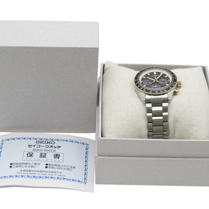 新品同様 セイコー プロスペックス スピードタイマー クロノグラフ SBDL113 / V192-0AH0 ソーラー 腕時計 SS ブラック 黒文字盤 1536【中古】SEIKO メンズ