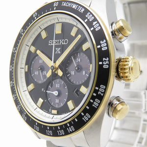 新品同様 セイコー プロスペックス スピードタイマー クロノグラフ SBDL113 / V192-0AH0 ソーラー 腕時計 SS ブラック 黒文字盤 1536【中古】SEIKO メンズ