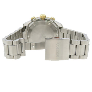 新品同様 セイコー プロスペックス スピードタイマー クロノグラフ SBDL113 / V192-0AH0 ソーラー 腕時計 SS ブラック 黒文字盤 1536【中古】SEIKO メンズ