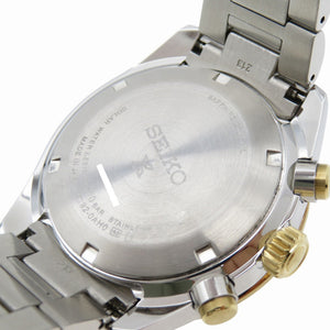 新品同様 セイコー プロスペックス スピードタイマー クロノグラフ SBDL113 / V192-0AH0 ソーラー 腕時計 SS ブラック 黒文字盤 1536【中古】SEIKO メンズ