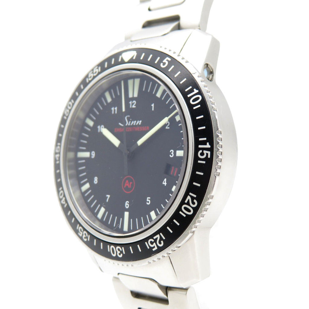 美品 ジン ダイバーズウォッチ 603 EZM3 自動巻き 腕時計 SS ブラック 黒文字盤 1545【中古】Sinn メンズ