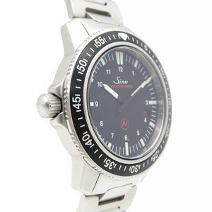 美品 ジン ダイバーズウォッチ 603 EZM3 自動巻き 腕時計 SS ブラック 黒文字盤 1545【中古】Sinn メンズ