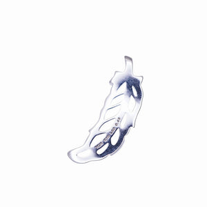 美品 ヨン シンボル フェザー S ペンダント トップ K10WG LGD 0.43ct ホワイトゴールド/ラボグロウンダイヤモンド ホワイトゴールド ジュエリー 1551【中古】YON