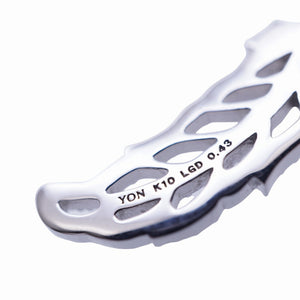 美品 ヨン シンボル フェザー S ペンダント トップ K10WG LGD 0.43ct ホワイトゴールド/ラボグロウンダイヤモンド ホワイトゴールド ジュエリー 1551【中古】YON