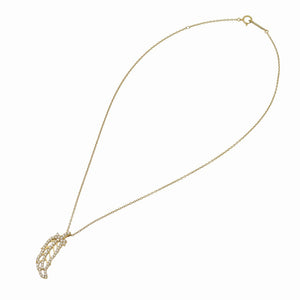 美品 ヨン シンボル フェザー S ペンダント ネックレス K10YG LGD 0.43ct イエローゴールド/ラボグロウンダイヤモンド ゴールド ジュエリー 1552【中古】YON
