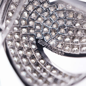 美品 アクアマリン26.46ct ダイヤ2.69ct K18WG ブローチ 750 ホワイトゴールド ダイヤモンド ブルー 1556【中古】ジュエリー