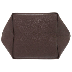 美品 エルベ シャプリエ リュクス舟型トートS 701GP コーティングキャンバス ブラウン ボルドー 1561【中古】Herve Chapelier